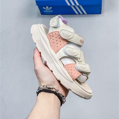 ADIDAS 新款三葉草夏季戶外沙灘鞋涼鞋