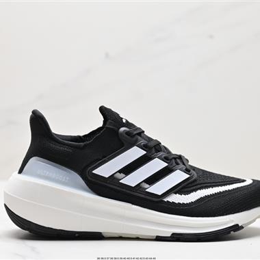 Adidas ULTRABOOST LIGHT輕彈系列低幫襪套式針織透氣緩震休閑運動慢跑鞋