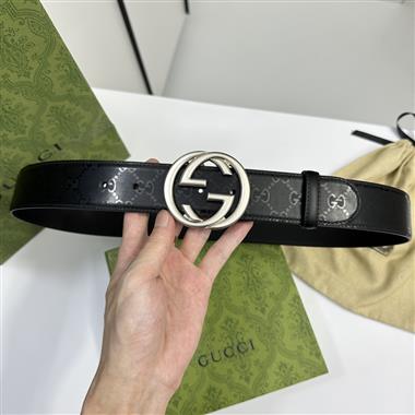 GUCCI   2024新款時尚皮帶  3.8CM