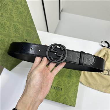 GUCCI   2024新款時尚皮帶  3.8CM