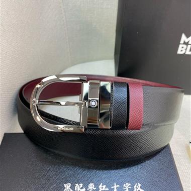 MONTBLANC  2024新款時尚皮帶  3.5CM