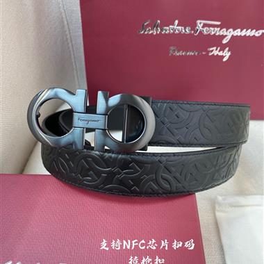 Ferragamo   2024新款時尚皮帶  3.5CM