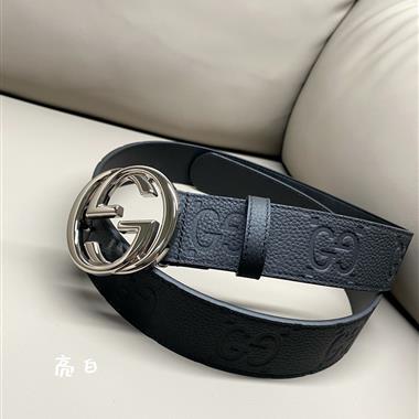 GUCCI   2024新款時尚皮帶  3.8CM