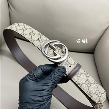 GUCCI   2024新款時尚皮帶  3.8CM