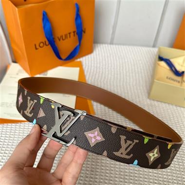 LOUIS VUITTON   2024新款時尚皮帶  4.0CM