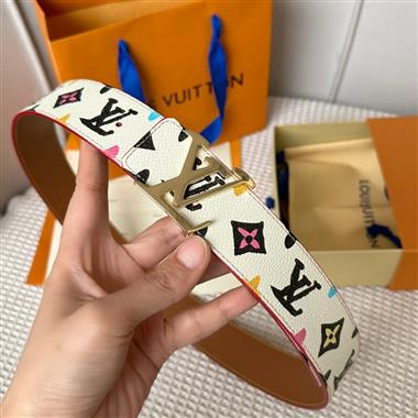 LOUIS VUITTON   2024新款時尚皮帶  4.0CM