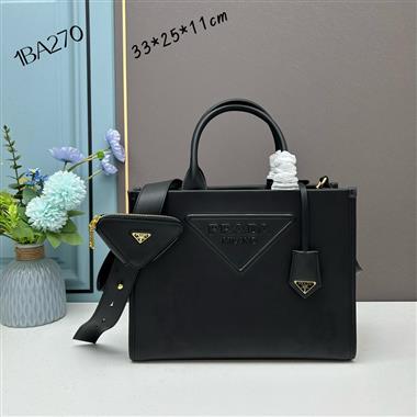 PRADA   2024新款時尚女生休閒包 尺寸：33-25-11CM