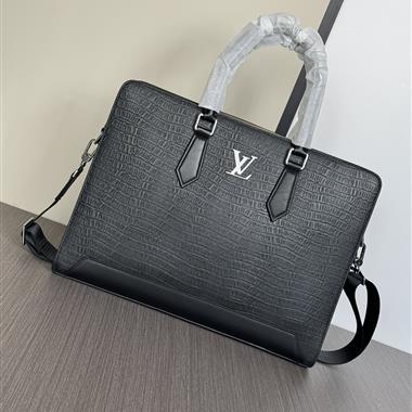 LOUIS VUITTON    2024新款男生時尚包包  尺寸：38-29-7CM