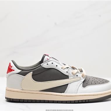 fragment design x Travis Scott x Nike Air Jordan 1 Low OG SP"Black/Green Toe"AJ1