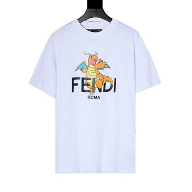 FENDI   2024夏季新款短袖T恤  歐規尺寸偏大