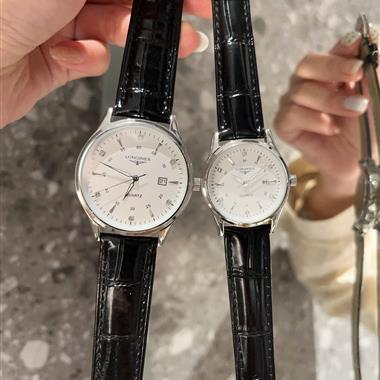 LONGINES   2024新款時尚休閒手錶  尺寸：男40MM 女30MM