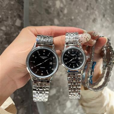 LONGINES   2024新款時尚休閒手錶  尺寸：男40MM 女30MM