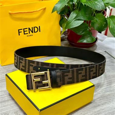 FENDI  2024新款時尚皮帶  3.8CM