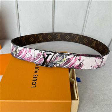 LOUIS VUITTON    2024新款時尚皮帶  4.0CM