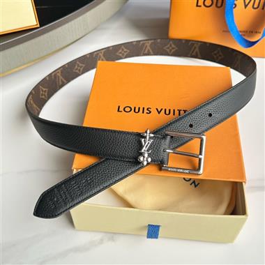 LOUIS VUITTON    2024新款時尚皮帶  3.0CM