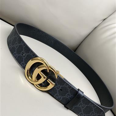 GUCCI   2024新款時尚皮帶  3.7CM