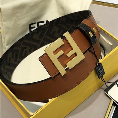 FENDI    2024新款時尚皮帶  3.5CM