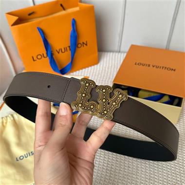 LOUIS VUITTON    2024新款時尚皮帶  4.0CM