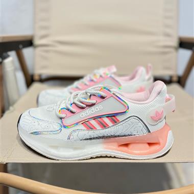 Adidas 舒適潮流 防滑耐磨輕便低幫厚底增高老爹鞋