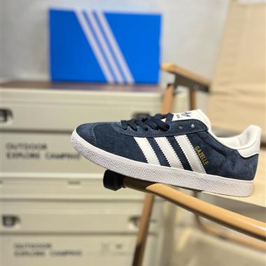 Adidas GAZELLE三葉草絨面復古休閑鞋板鞋