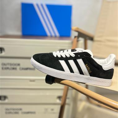 Adidas GAZELLE三葉草絨面復古休閑鞋板鞋