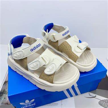 Adidas 露趾童百搭潮牌款涼鞋