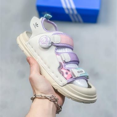 Adidas 露趾童百搭潮牌款涼鞋