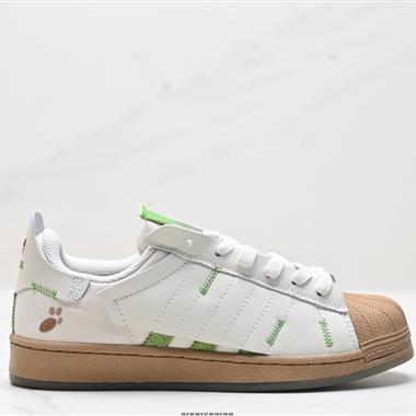 Adidas 三葉草 Originals Superstar 貝殼頭系列低幫經典百搭休閑運動板鞋