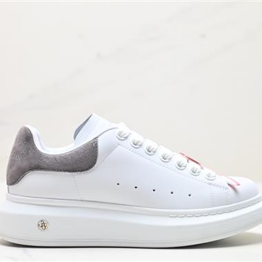 Alexander McQueen  Sole Leather Sneakers低幫時裝厚底休閑運動小白鞋