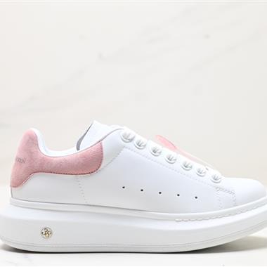 Alexander McQueen  Sole Leather Sneakers低幫時裝厚底休閑運動小白鞋