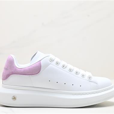 Alexander McQueen  Sole Leather Sneakers低幫時裝厚底休閑運動小白鞋