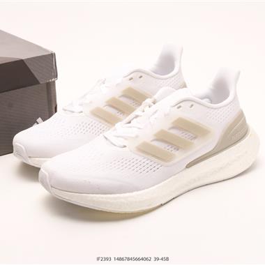 Adidas PureBOOST 22爆米花緩震中底跑步鞋