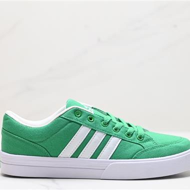 Adidas Gvp Canvas Str 三葉草布面時尚休閑板鞋