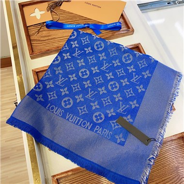 LouisVuitton  2024秋冬新款時尚圍巾  尺寸：140-140