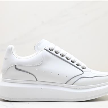 Alexander McQueen Sole Leather Sneakers低幫時裝厚底休閑運動小白鞋