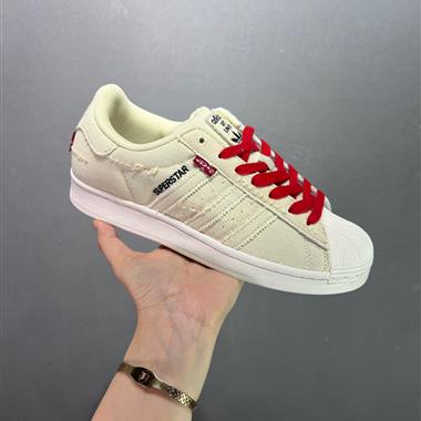 Adidas 三葉草 Originals Superstar W經典貝殼頭系列低幫百搭休閑運動板鞋