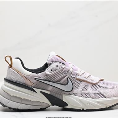 Nike Wmns V2K Runtekk Low」White Grey Pink」復古潮系列未來復古老爹風百搭休閑運動慢跑鞋