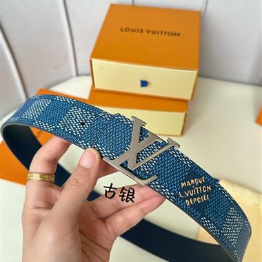 LOUIS VUITTON   2024新款時尚皮帶  4.0CM