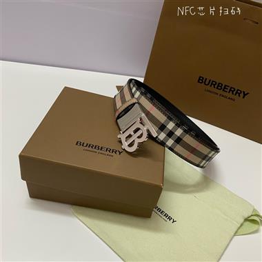 BURBERRY    2024新款時尚皮帶  3.4CM