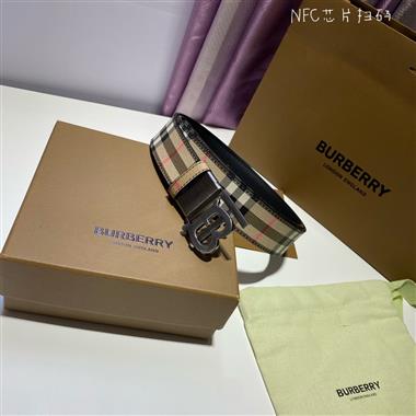 BURBERRY    2024新款時尚皮帶  3.4CM