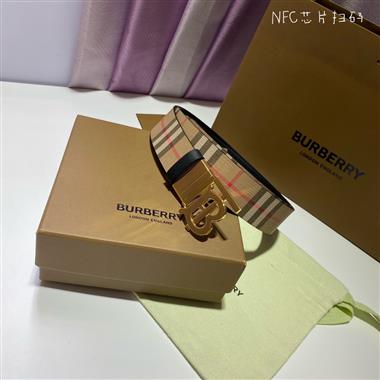 BURBERRY    2024新款時尚皮帶  3.4CM