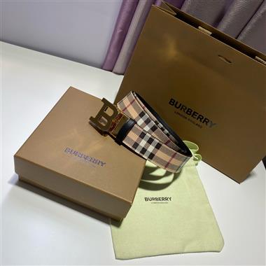 BURBERRY    2024新款時尚皮帶  3.4CM