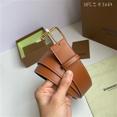 BURBERRY    2024新款時尚皮帶  4.0CM