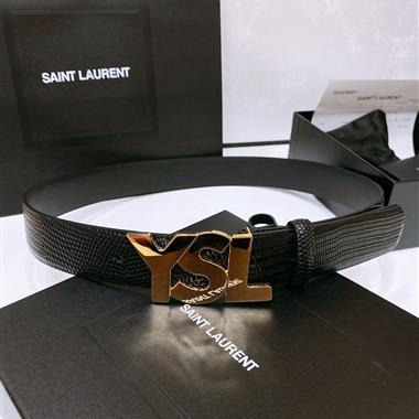 YSL   2024新款時尚皮帶  3.4CM