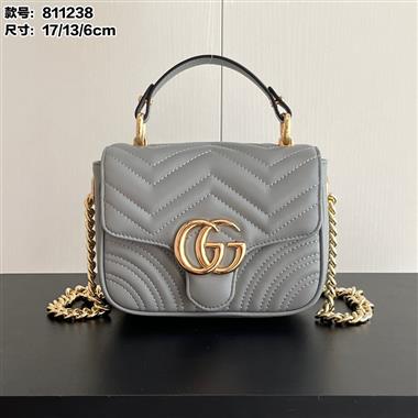 GUCCI    2024新款女生時尚包包 尺寸:17*13*6CM