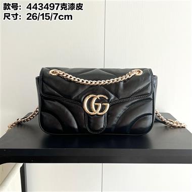 GUCCI    2024新款女生時尚包包 尺寸:26*15*7CM