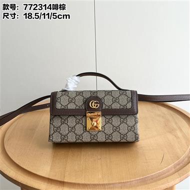 GUCCI    2024新款女生時尚包包 尺寸:18.5*11*5CM