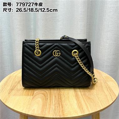 GUCCI    2024新款女生時尚包包 尺寸:26.5*18.5*12.5CM