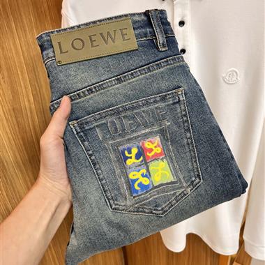 LOEWE   2024秋冬新款休閒牛仔褲