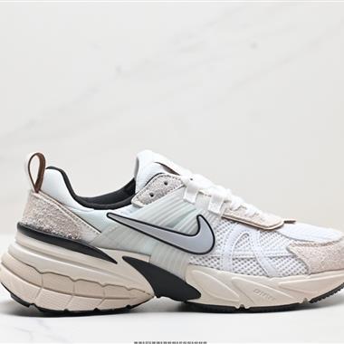 Nike Wmns V2K Runtekk Low」White Grey Pink」復古潮系列未來復古老爹風百搭休閑運動慢跑鞋